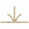 Ekena Millwork Richland Rough Sawn Timber Gable Bracket, Douglas Fir, 84"W x 49"H x 4"D x 4"F, 14/12 Pitch GBW084X49X0404RIC00RDF - alternate 1